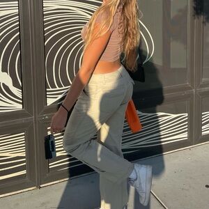 Stylish Cream Women's Cargo Pants